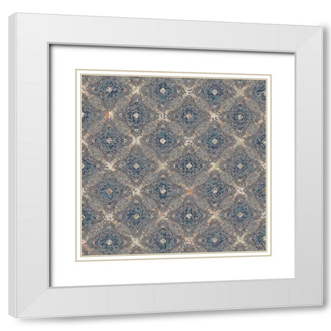 Junk Gypsy Pattern 10 White Modern Wood Framed Art Print with Double Matting by LightBoxJournal