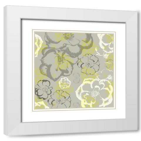 Junk Gypsy Pattern 13 White Modern Wood Framed Art Print with Double Matting by LightBoxJournal