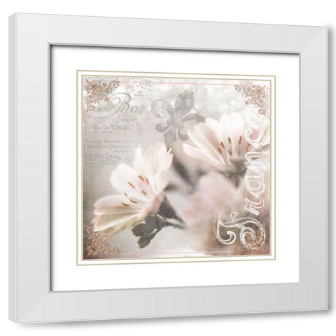 Paris 02 White Modern Wood Framed Art Print with Double Matting by LightBoxJournal