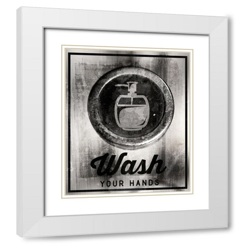 Farm bathroom signs 10 White Modern Wood Framed Art Print with Double Matting by LightBoxJournal