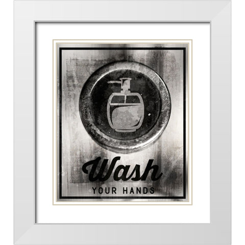 Farm bathroom signs 10 White Modern Wood Framed Art Print with Double Matting by LightBoxJournal