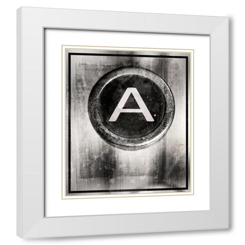 Farm Letter A captial White Modern Wood Framed Art Print with Double Matting by LightBoxJournal
