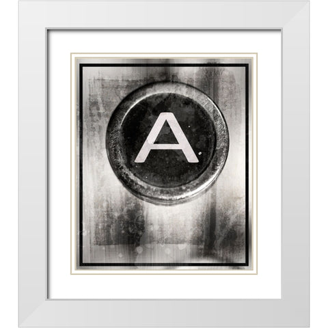 Farm Letter A captial White Modern Wood Framed Art Print with Double Matting by LightBoxJournal