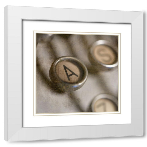 Typewriter 02 Royal keys A White Modern Wood Framed Art Print with Double Matting by LightBoxJournal