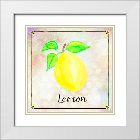 Country Lemon 01 White Modern Wood Framed Art Print with Double Matting by LightBoxJournal