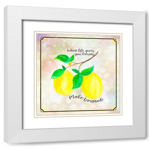 Country Lemon 03 White Modern Wood Framed Art Print with Double Matting by LightBoxJournal