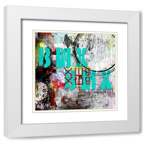 Extreme BMX TYPE White Modern Wood Framed Art Print with Double Matting by LightBoxJournal