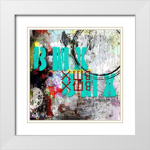 Extreme BMX TYPE White Modern Wood Framed Art Print with Double Matting by LightBoxJournal