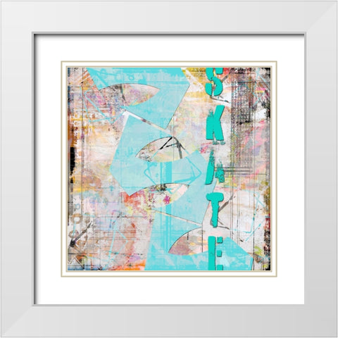Extreme Skate Boarder TYPE White Modern Wood Framed Art Print with Double Matting by LightBoxJournal