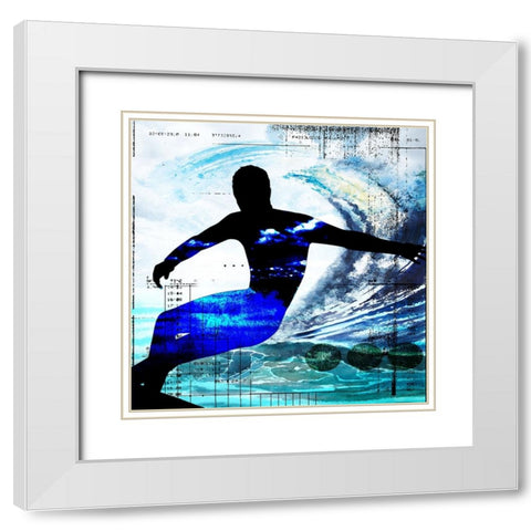 Extreme Surfer 4 White Modern Wood Framed Art Print with Double Matting by LightBoxJournal