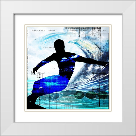 Extreme Surfer 4 White Modern Wood Framed Art Print with Double Matting by LightBoxJournal