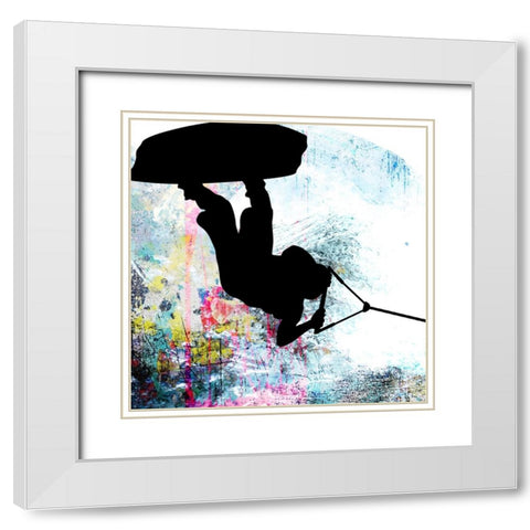 Extreme Wakeboard 1 White Modern Wood Framed Art Print with Double Matting by LightBoxJournal