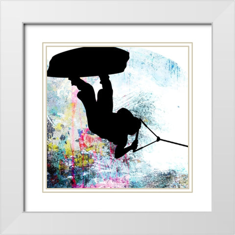 Extreme Wakeboard 1 White Modern Wood Framed Art Print with Double Matting by LightBoxJournal