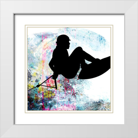 Extreme Wakeboard 5 White Modern Wood Framed Art Print with Double Matting by LightBoxJournal