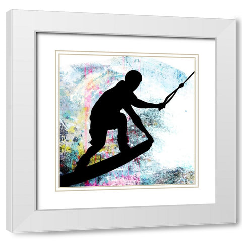 Extreme Wakeboard 6 White Modern Wood Framed Art Print with Double Matting by LightBoxJournal