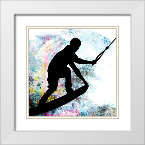 Extreme Wakeboard 6 White Modern Wood Framed Art Print with Double Matting by LightBoxJournal
