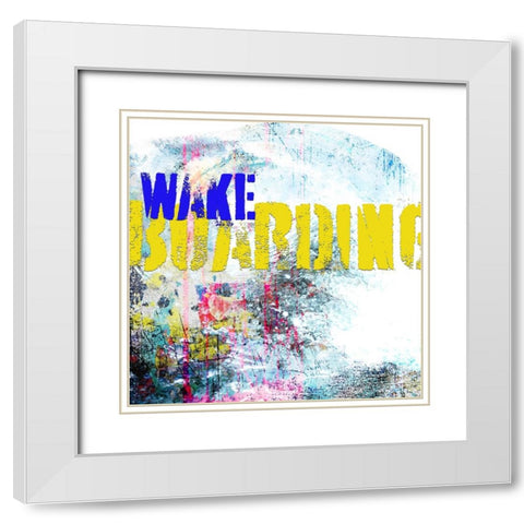 Extreme Wakeboard TYPE White Modern Wood Framed Art Print with Double Matting by LightBoxJournal