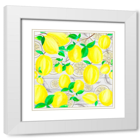 Farm Lemon 01 White Modern Wood Framed Art Print with Double Matting by LightBoxJournal