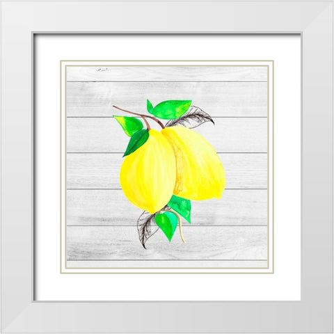 Farm Lemon 02 White Modern Wood Framed Art Print with Double Matting by LightBoxJournal