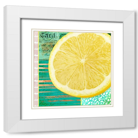 Gypsy Lemons 1 White Modern Wood Framed Art Print with Double Matting by LightBoxJournal