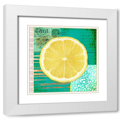 Gypsy Lemons 2 White Modern Wood Framed Art Print with Double Matting by LightBoxJournal