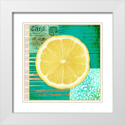Gypsy Lemons 2 White Modern Wood Framed Art Print with Double Matting by LightBoxJournal