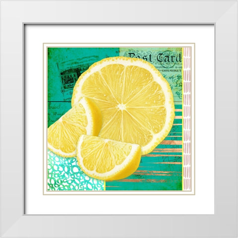 Gypsy Lemons 3 White Modern Wood Framed Art Print with Double Matting by LightBoxJournal