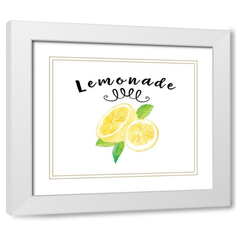 Just Lemons 2 White Modern Wood Framed Art Print with Double Matting by LightBoxJournal