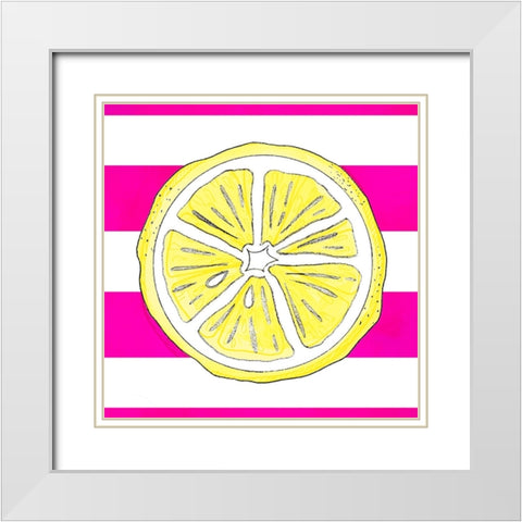 Summer time Lemon 01 White Modern Wood Framed Art Print with Double Matting by LightBoxJournal
