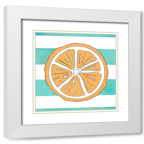 Summer time Lemon 02 White Modern Wood Framed Art Print with Double Matting by LightBoxJournal