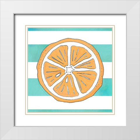 Summer time Lemon 02 White Modern Wood Framed Art Print with Double Matting by LightBoxJournal