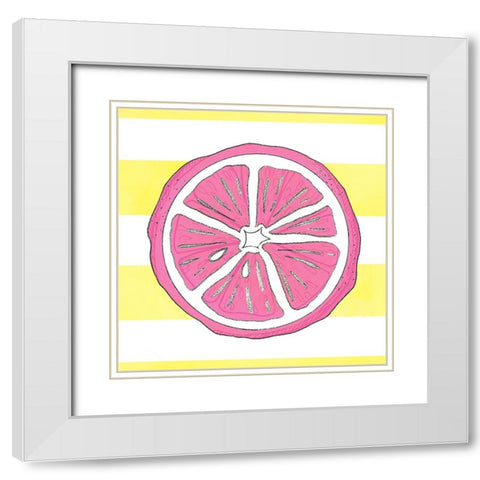 Summer time Lemon 04 White Modern Wood Framed Art Print with Double Matting by LightBoxJournal