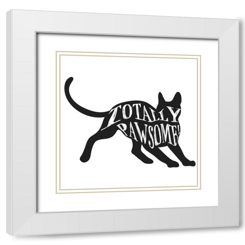 RescueCat 04 White Modern Wood Framed Art Print with Double Matting by LightBoxJournal