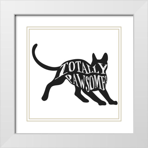 RescueCat 04 White Modern Wood Framed Art Print with Double Matting by LightBoxJournal