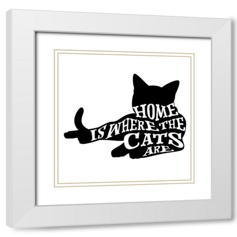RescueCat 06 White Modern Wood Framed Art Print with Double Matting by LightBoxJournal