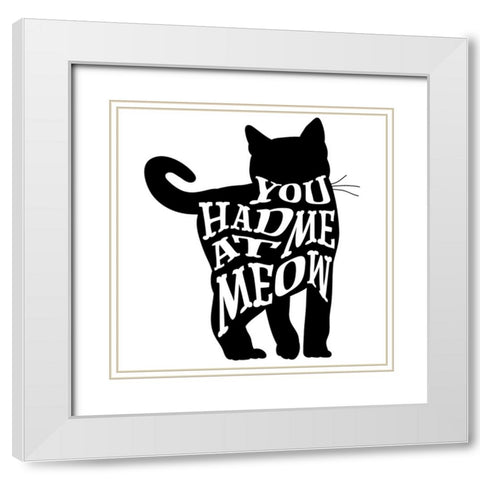 RescueCat 010 White Modern Wood Framed Art Print with Double Matting by LightBoxJournal