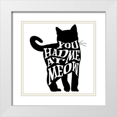 RescueCat 010 White Modern Wood Framed Art Print with Double Matting by LightBoxJournal