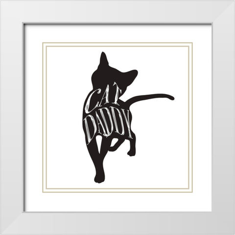 RescueCat 012 White Modern Wood Framed Art Print with Double Matting by LightBoxJournal