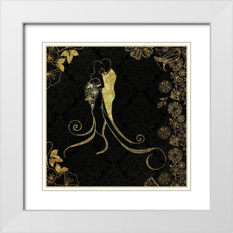 Forever Love 01 White Modern Wood Framed Art Print with Double Matting by LightBoxJournal