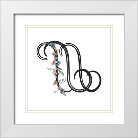 W White Modern Wood Framed Art Print with Double Matting by LightBoxJournal