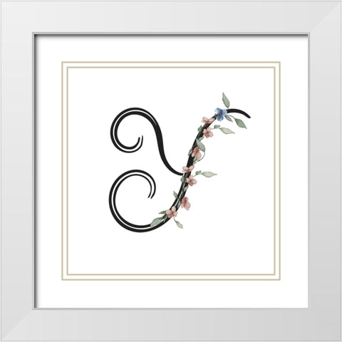 Y White Modern Wood Framed Art Print with Double Matting by LightBoxJournal