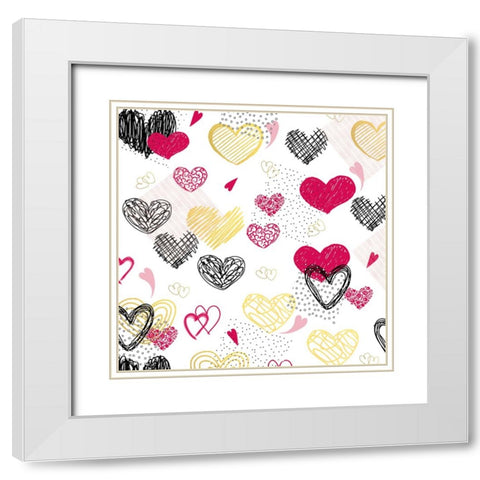 Love you 07 White Modern Wood Framed Art Print with Double Matting by LightBoxJournal