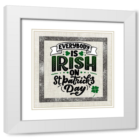 St. Patricks Day 4A White Modern Wood Framed Art Print with Double Matting by LightBoxJournal