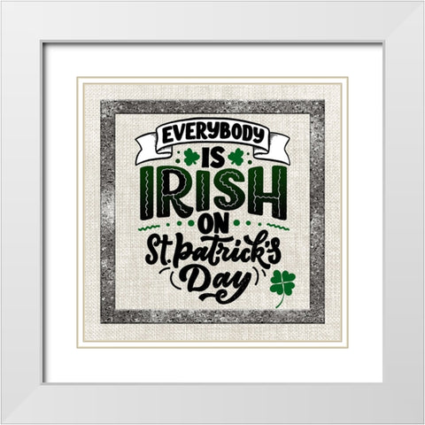 St. Patricks Day 4A White Modern Wood Framed Art Print with Double Matting by LightBoxJournal