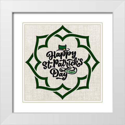 St. Patricks Day 5A White Modern Wood Framed Art Print with Double Matting by LightBoxJournal