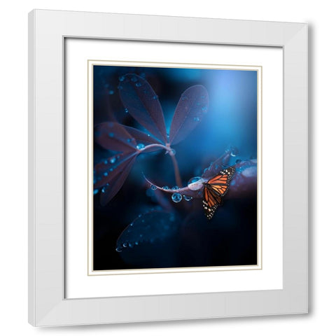 Other Worlds White Modern Wood Framed Art Print with Double Matting by Love Grams