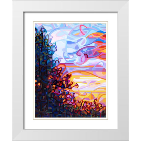 Crescendo White Modern Wood Framed Art Print with Double Matting by Budan, Mandy