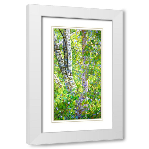 Hide And Seek White Modern Wood Framed Art Print with Double Matting by Budan, Mandy