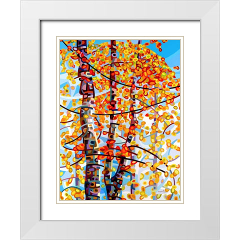 Panoply White Modern Wood Framed Art Print with Double Matting by Budan, Mandy