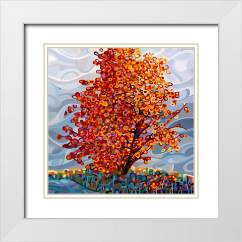 Stormlight White Modern Wood Framed Art Print with Double Matting by Budan, Mandy